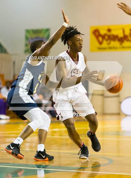 Thumbnail 1 in New Life Christian Academy vs Trinity Christian (Hoops and Dreams Showcase) photogallery.