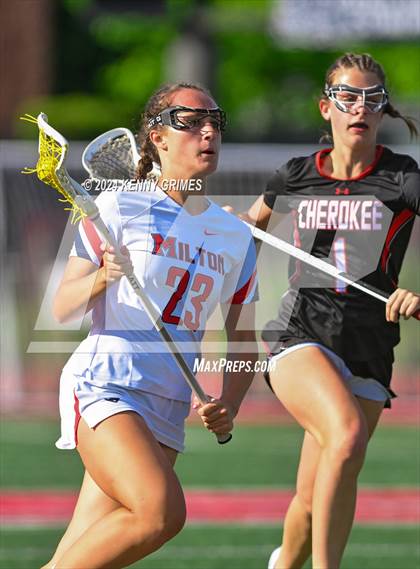 Thumbnail 3 in Cherokee @ Milton (GHSA 7A Quarterfinal) photogallery.