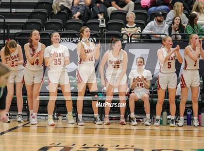 Thumbnail 3 in Green Canyon vs. Cedar (UHSAA 4A Quarterfinal) photogallery.