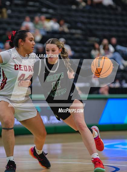 Thumbnail 2 in Green Canyon vs. Cedar (UHSAA 4A Quarterfinal) photogallery.
