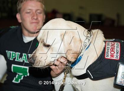 Thumbnail 1 in Upland's Luke Van Ginkel and his serivce dog Astro photogallery.