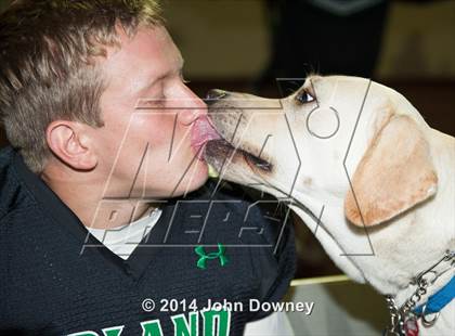 Thumbnail 2 in Upland's Luke Van Ginkel and his serivce dog Astro photogallery.