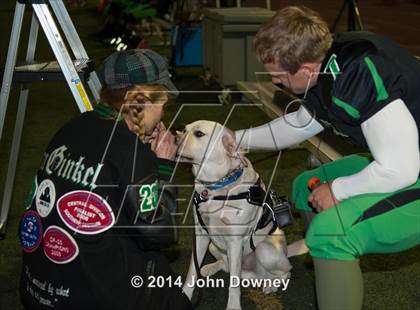 Thumbnail 1 in Upland's Luke Van Ginkel and his serivce dog Astro photogallery.
