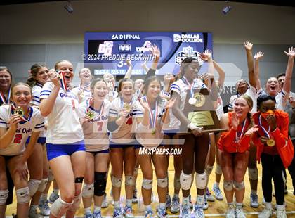 Thumbnail 2 in Grand Oaks vs. Fulshear (UIL 6A Volleyball Division I Final Medal Ceremony) photogallery.