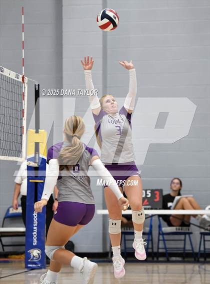 Thumbnail 1 in Godley vs. Crowley (2025 Brock Showcase Varsity Tournament) photogallery.