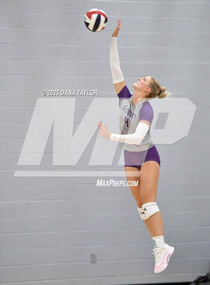 Thumbnail 3 in Godley vs. Crowley (2025 Brock Showcase Varsity Tournament) photogallery.