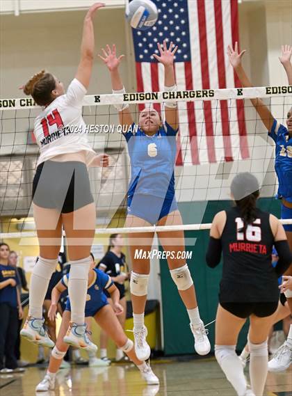 Thumbnail 2 in Murrieta Valley vs. Santa Margarita (Dave Mohs Tournament) photogallery.