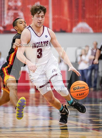 Thumbnail 1 in Elko vs. Somerset Academy Losee (NIAA Class 3A State Boys Semifinal) photogallery.