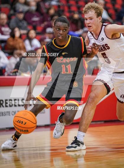 Thumbnail 2 in Elko vs. Somerset Academy Losee (NIAA Class 3A State Boys Semifinal) photogallery.
