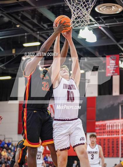 Thumbnail 1 in Elko vs. Somerset Academy Losee (NIAA Class 3A State Boys Semifinal) photogallery.