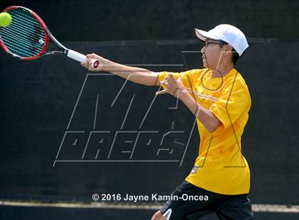 Thumbnail 2 in Foothill League Boys Tennis Championships photogallery.