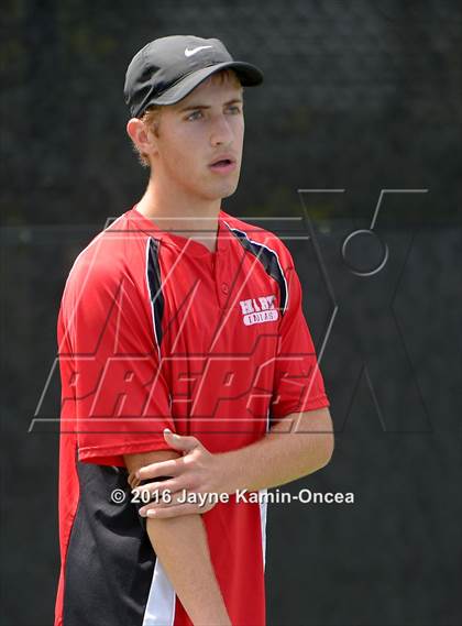 Thumbnail 2 in Foothill League Boys Tennis Championships photogallery.