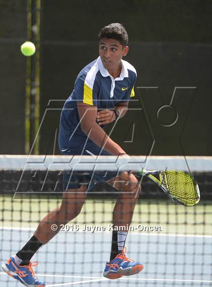 Thumbnail 3 in Foothill League Boys Tennis Championships photogallery.