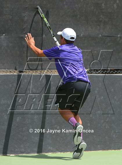 Thumbnail 3 in Foothill League Boys Tennis Championships photogallery.
