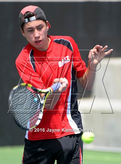 Thumbnail 3 in Foothill League Boys Tennis Championships photogallery.