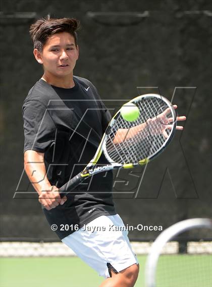 Thumbnail 2 in Foothill League Boys Tennis Championships photogallery.