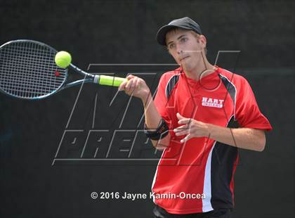 Thumbnail 2 in Foothill League Boys Tennis Championships photogallery.
