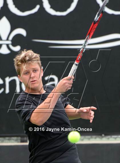 Thumbnail 1 in Foothill League Boys Tennis Championships photogallery.
