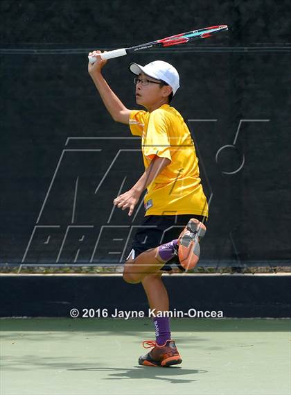 Thumbnail 1 in Foothill League Boys Tennis Championships photogallery.