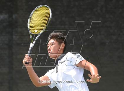 Thumbnail 3 in Foothill League Boys Tennis Championships photogallery.