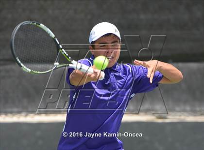 Thumbnail 3 in Foothill League Boys Tennis Championships photogallery.