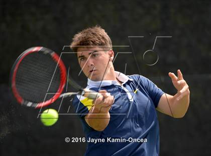 Thumbnail 2 in Foothill League Boys Tennis Championships photogallery.