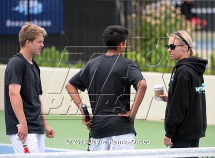 Thumbnail 1 in Foothill League Boys Tennis Championships photogallery.