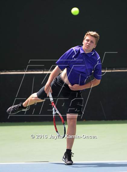 Thumbnail 2 in Foothill League Boys Tennis Championships photogallery.