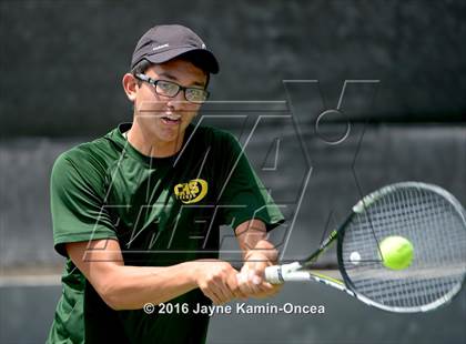 Thumbnail 3 in Foothill League Boys Tennis Championships photogallery.