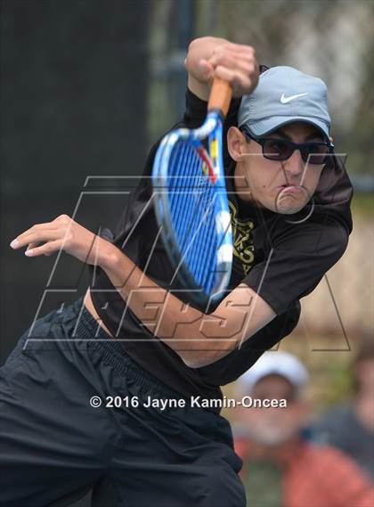 Thumbnail 2 in Foothill League Boys Tennis Championships photogallery.