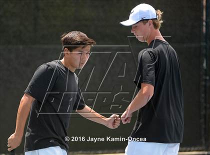 Thumbnail 2 in Foothill League Boys Tennis Championships photogallery.