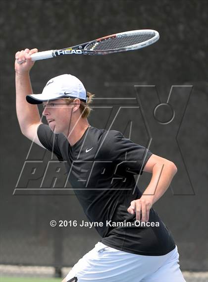 Thumbnail 1 in Foothill League Boys Tennis Championships photogallery.