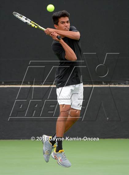 Thumbnail 2 in Foothill League Boys Tennis Championships photogallery.