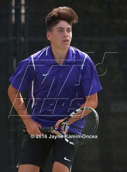 Thumbnail 3 in Foothill League Boys Tennis Championships photogallery.