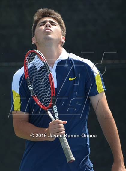 Thumbnail 1 in Foothill League Boys Tennis Championships photogallery.