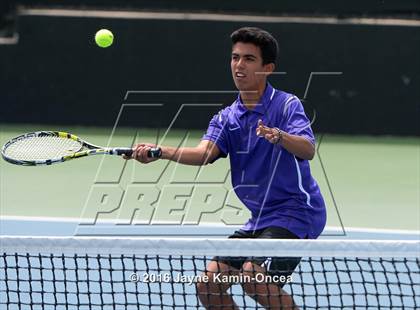 Thumbnail 3 in Foothill League Boys Tennis Championships photogallery.