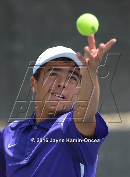 Thumbnail 3 in Foothill League Boys Tennis Championships photogallery.