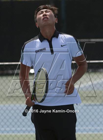 Thumbnail 3 in Foothill League Boys Tennis Championships photogallery.