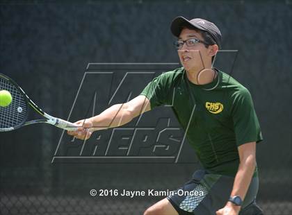 Thumbnail 2 in Foothill League Boys Tennis Championships photogallery.