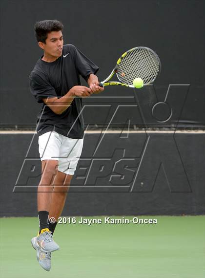 Thumbnail 1 in Foothill League Boys Tennis Championships photogallery.