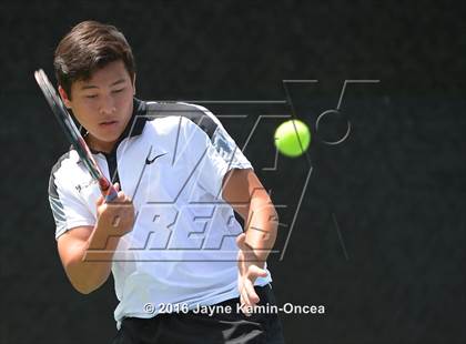 Thumbnail 3 in Foothill League Boys Tennis Championships photogallery.