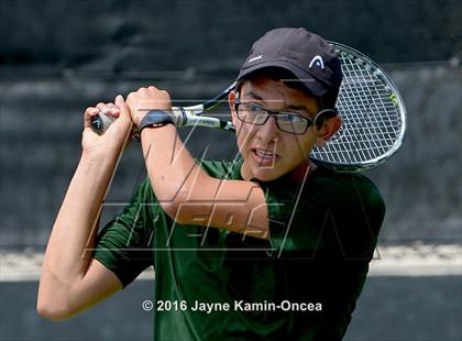 Thumbnail 2 in Foothill League Boys Tennis Championships photogallery.