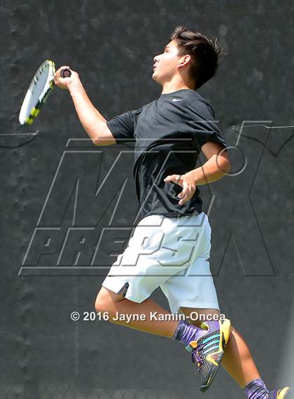 Thumbnail 1 in Foothill League Boys Tennis Championships photogallery.