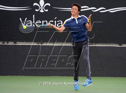 Thumbnail 1 in Foothill League Boys Tennis Championships photogallery.
