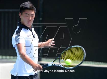 Thumbnail 1 in Foothill League Boys Tennis Championships photogallery.