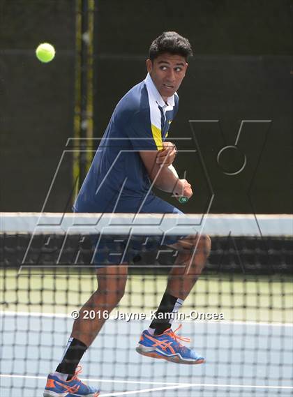 Thumbnail 2 in Foothill League Boys Tennis Championships photogallery.