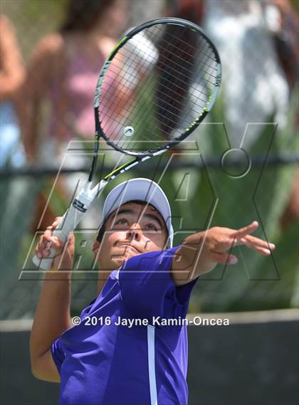 Thumbnail 2 in Foothill League Boys Tennis Championships photogallery.