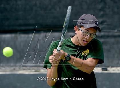 Thumbnail 3 in Foothill League Boys Tennis Championships photogallery.