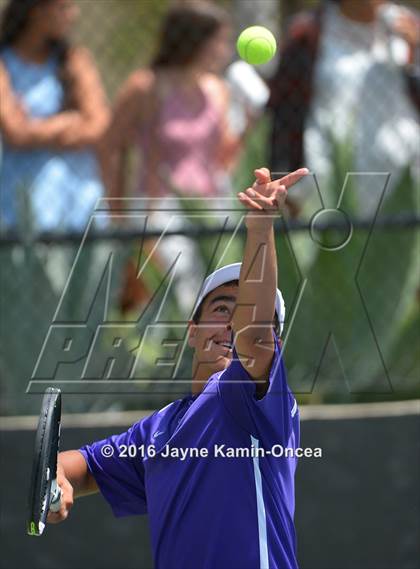 Thumbnail 1 in Foothill League Boys Tennis Championships photogallery.