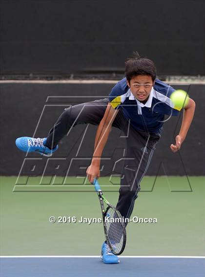 Thumbnail 2 in Foothill League Boys Tennis Championships photogallery.